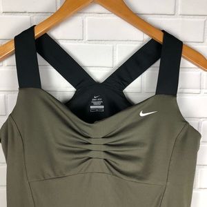 olive green nike tank top